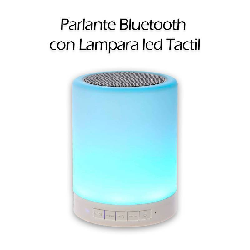 Parlante Bluetooth con Lampara Led Tactíl