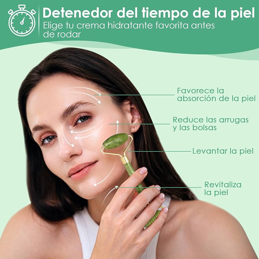 Rodillo Facial Y Gua Sha